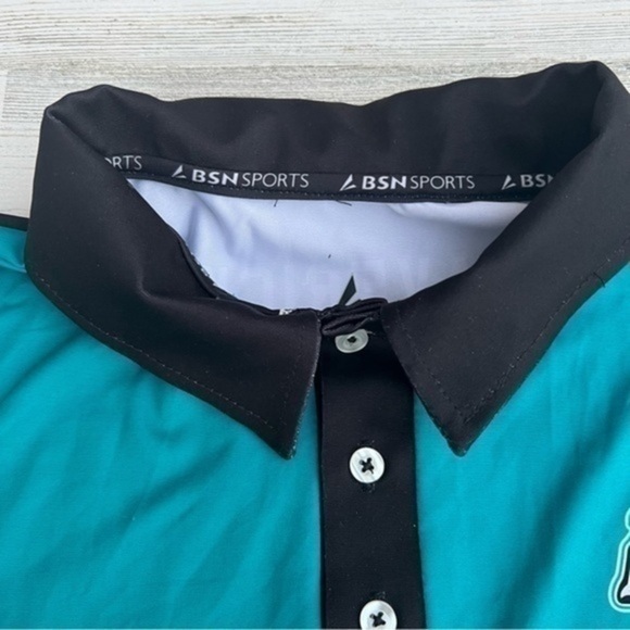 BSN Sports Men’s Golf Polo Shirt Size Large Lightweight Athletic - Picture 4 of 12